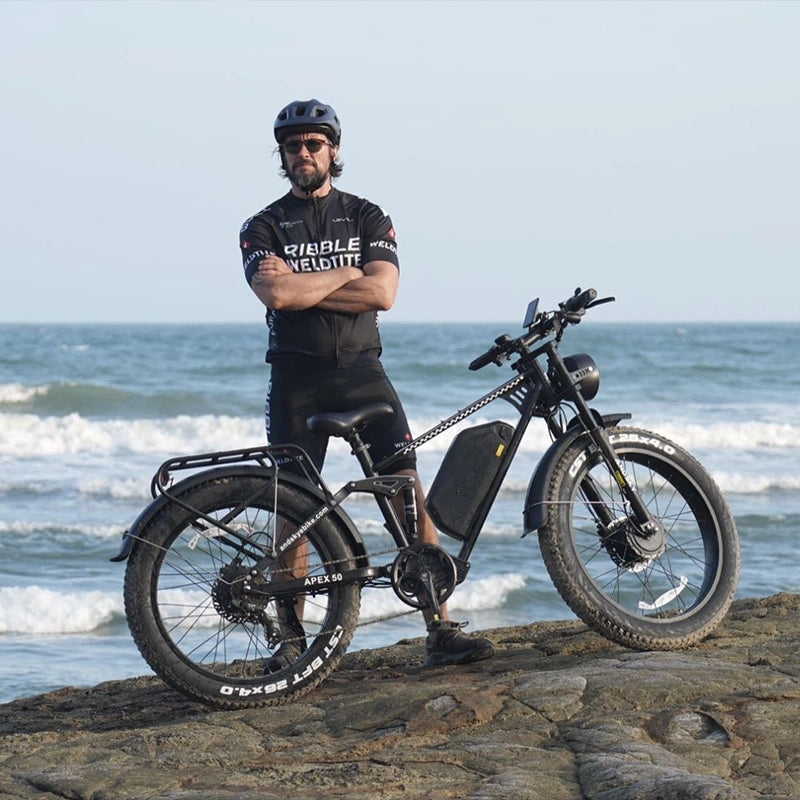 ANDSKY Apex50 AWD Electric Bik - огляд і ціна 48V 1500W Rear Hub Motor With Battery